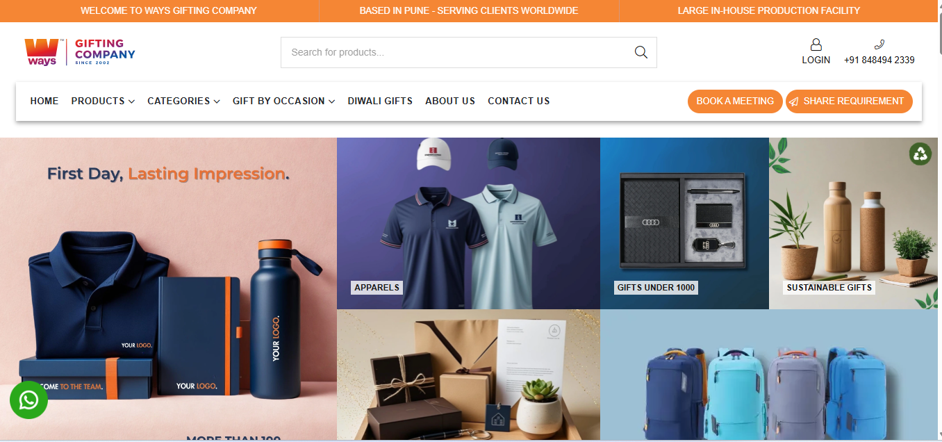 Ways Gifting Company: B2B E-Commerce & Multi-Tenant Logistics Platform